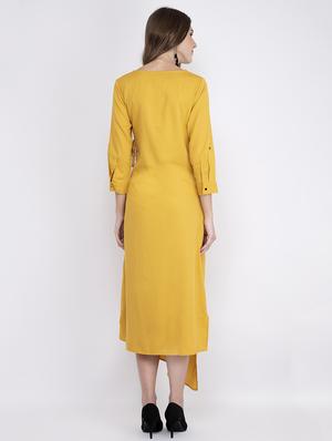 embellished detail asymmetric dress - 17333360 - Standard Image - 3