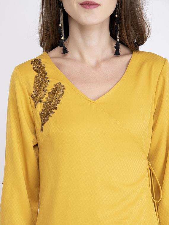 embellished detail asymmetric dress - 17333360 - Zoom Image - 4