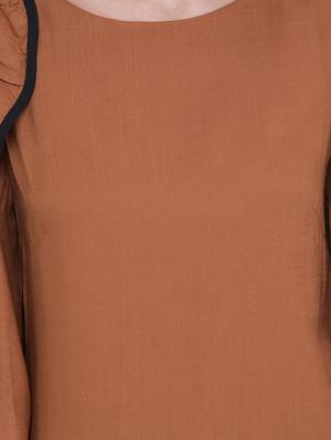 cold shoulder a-line dress - 17333375 - Standard Image - 4