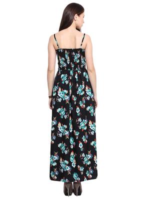 smocked yoke floral a-line dress - 17333401 - Standard Image - 3