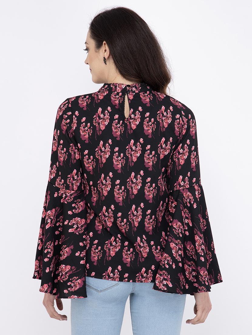 choker neck floral top - 17333403 - Zoom Image - 3