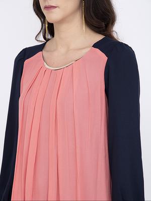 embellished detail color block top - 17333405 - Standard Image - 5