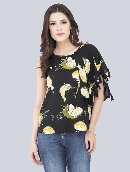 single bell sleeved quirky top - 17333406 - Standard Image - 1