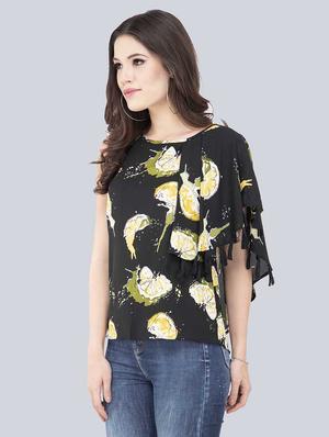 single bell sleeved quirky top - 17333406 - Standard Image - 2