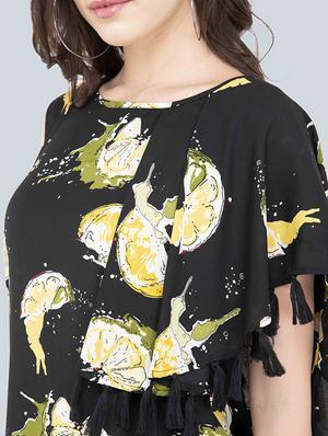 single bell sleeved quirky top - 17333406 - Standard Image - 4