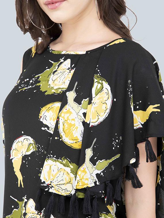 single bell sleeved quirky top - 17333406 - Zoom Image - 4