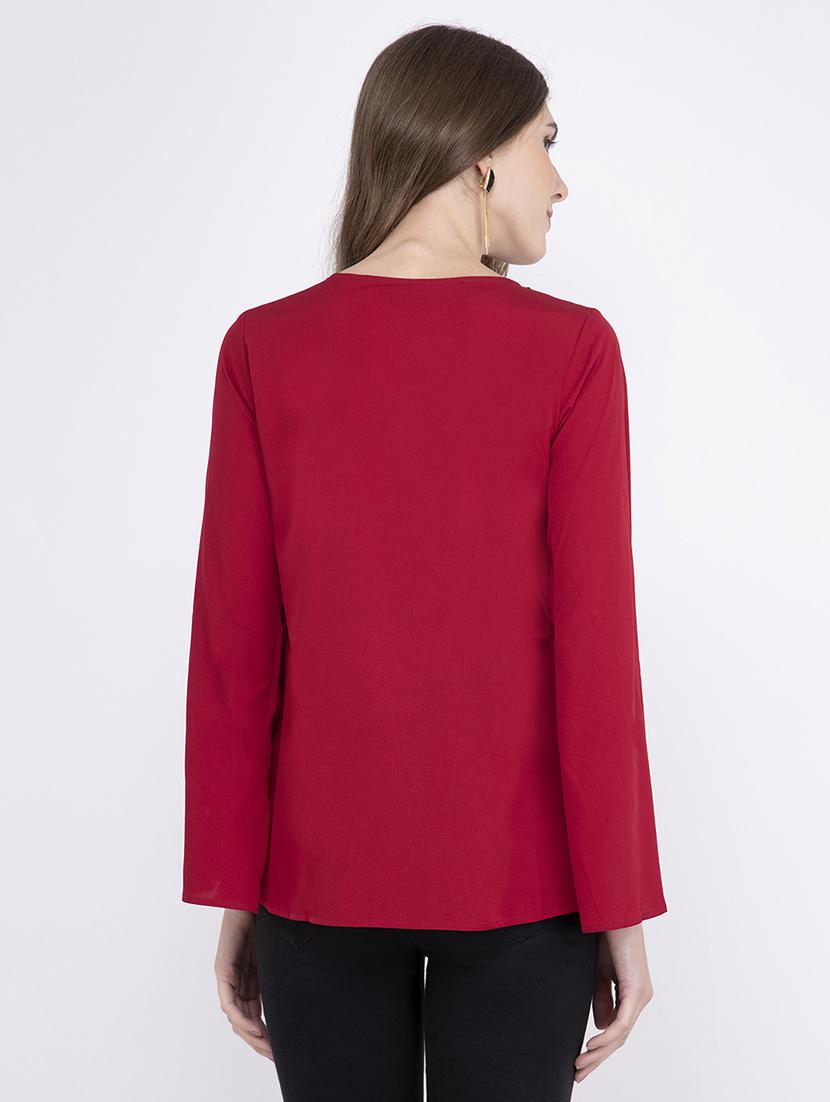 embellished key hole neck top - 17333414 - Zoom Image - 3