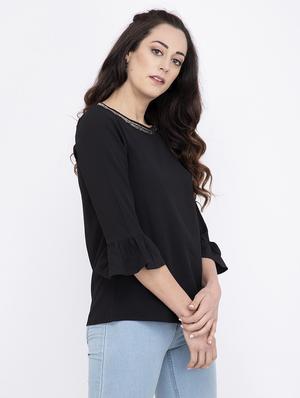 embellished detail bell sleeved top - 17333420 - Standard Image - 2