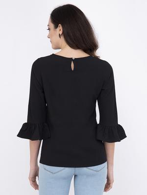 embellished detail bell sleeved top - 17333420 - Standard Image - 3
