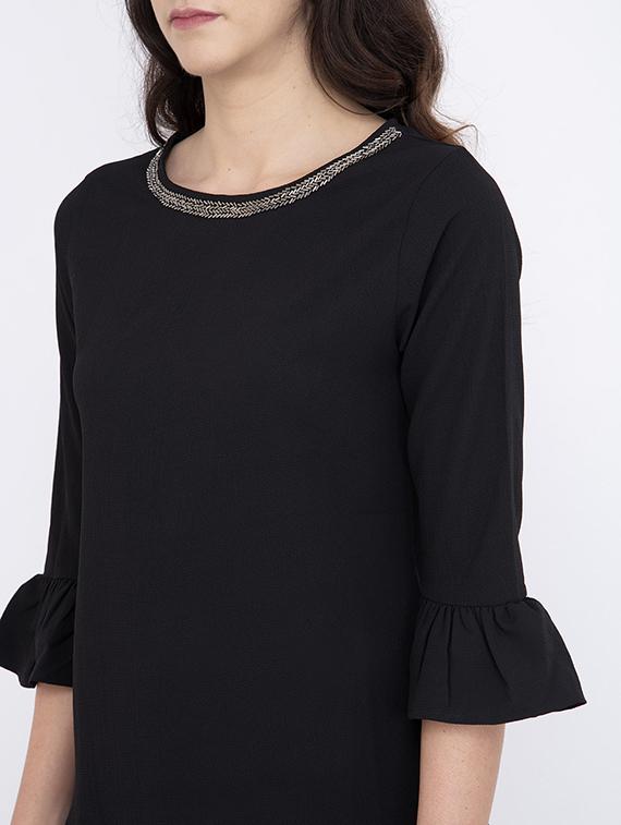 embellished detail bell sleeved top - 17333420 - Zoom Image - 5