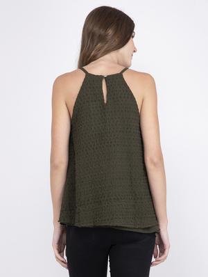 cami neck flared top - 17333428 - Standard Image - 3