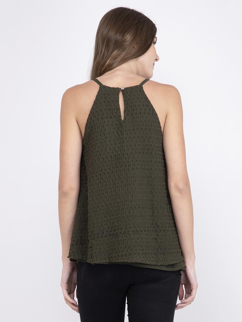 cami neck flared top - 17333428 - Zoom Image - 3