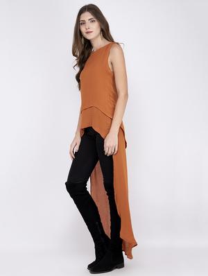 embellished detail high low top - 17333433 - Standard Image - 2