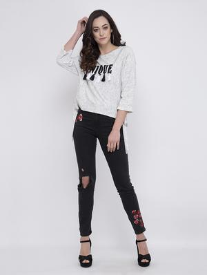 side tie knot embellished top - 17333439 - Standard Image - 4