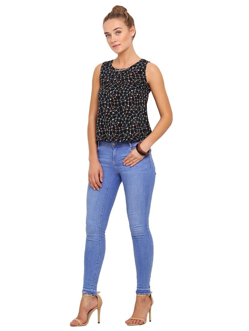 embellished detail crop top - 17333454 - Zoom Image - 4