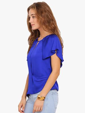 key hole neck cape top - 17333455 - Standard Image - 2