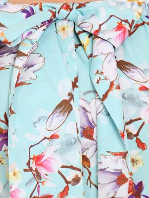 cold shoulder floral top - 17333458 - Standard Image - 5