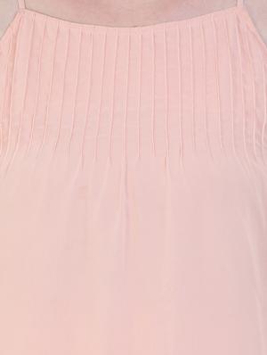 cold shoulder solid top - 17333462 - Standard Image - 5