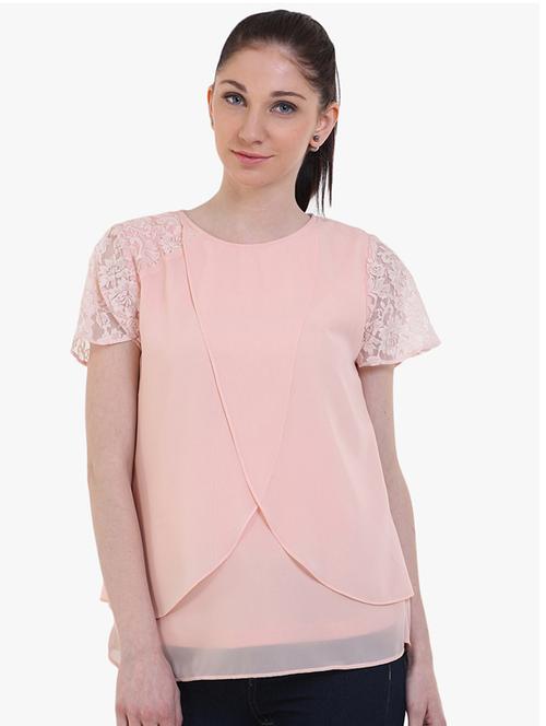 tie back layered top - 17333471 - Standard Image - 1