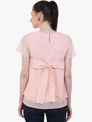 tie back layered top - 17333471 - Standard Image - 3