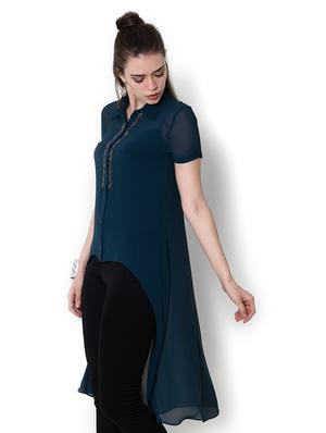 embellished detail high low top - 17333477 - Standard Image - 2