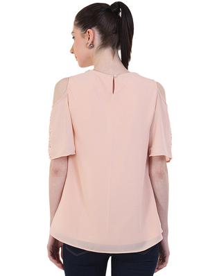 embellished detail cold shoulder top - 17333483 - Standard Image - 3