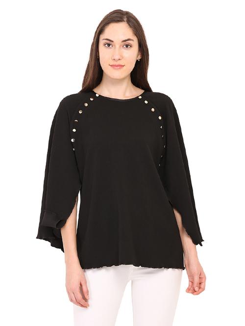 slit sleeves top - 17333486 - Standard Image - 1