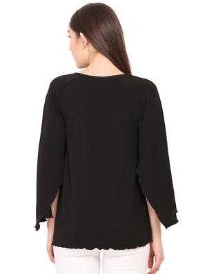 slit sleeves top - 17333486 - Standard Image - 3