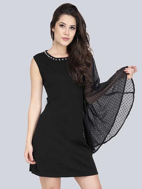 single shoulder sheath dress - 17333503 - Standard Image - 1