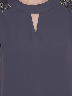 embellish detail asymmetric tunic - 17333505 - Standard Image - 4