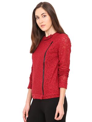 red laced jacket - 17333529 - Standard Image - 2