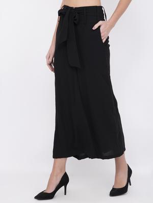 tie front flared palazzo - 17333536 - Standard Image - 2