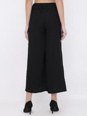 tie front flared palazzo - 17333536 - Standard Image - 3