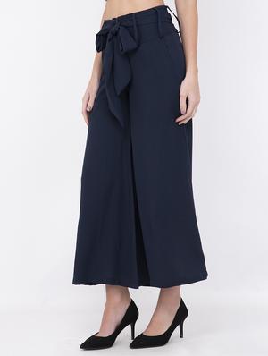 tie front flared palazzo - 17333537 - Standard Image - 2