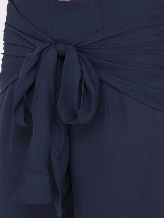 tie front straight palazzo - 17333538 - Zoom Image - 5