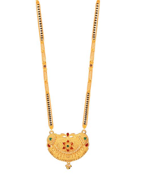 golden metal mangalsutra - 17333661 - Standard Image - 1