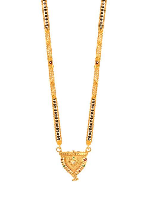 golden metal mangalsutra - 17333665 - Standard Image - 1