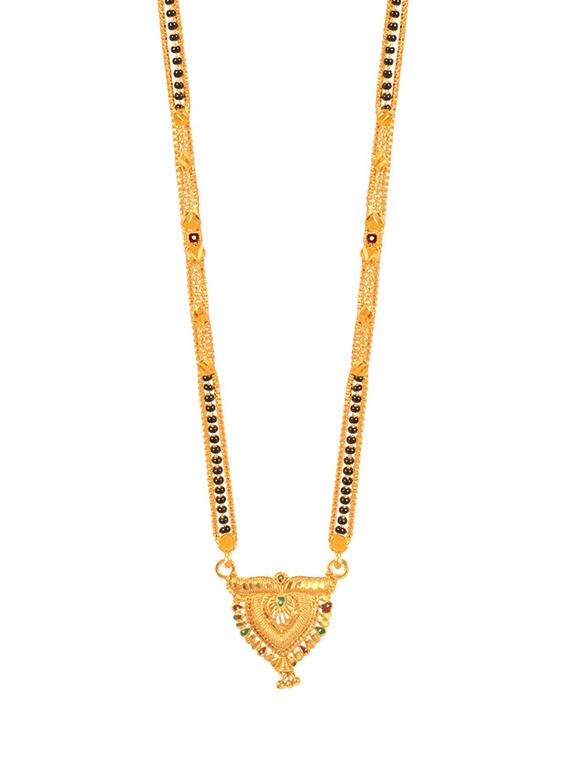 golden metal mangalsutra - 17333665 - Zoom Image - 1