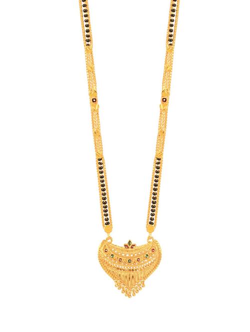 golden metal mangalsutra - 17333670 - Standard Image - 1