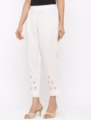 embroidered tapered pant - 17333765 - Standard Image - 2