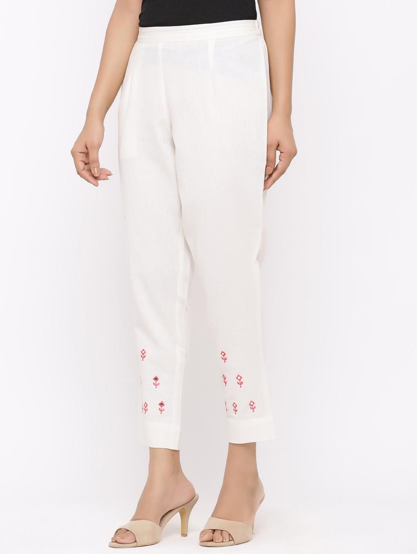 embroidered tapered pant - 17333765 - Zoom Image - 2