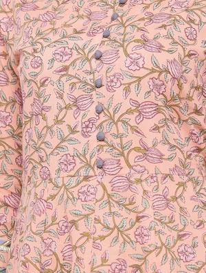 floral print anarkali ethnic dress - 17333766 - Standard Image - 4