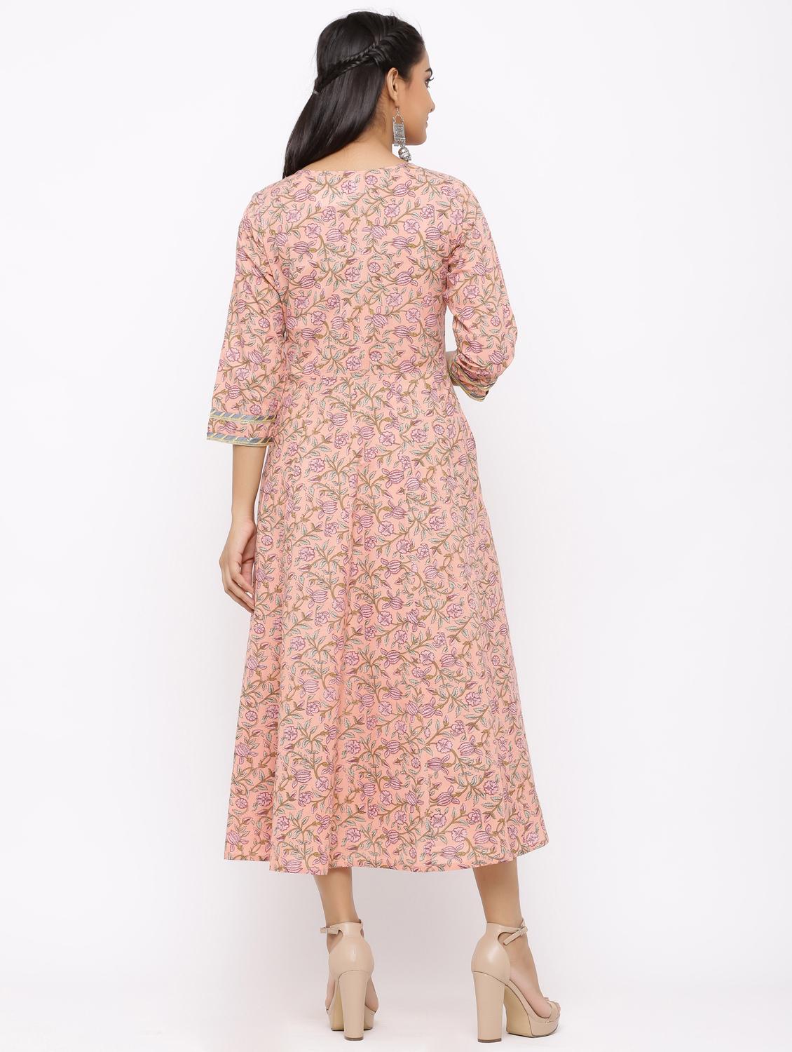 floral print anarkali ethnic dress - 17333766 - Zoom Image - 3