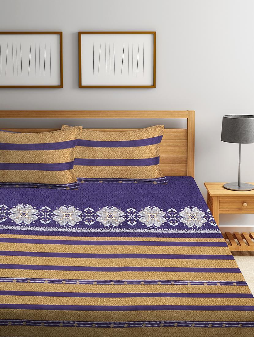microfiber double bed sheet with two pillow cover - 17333798 - Zoom Image - 2