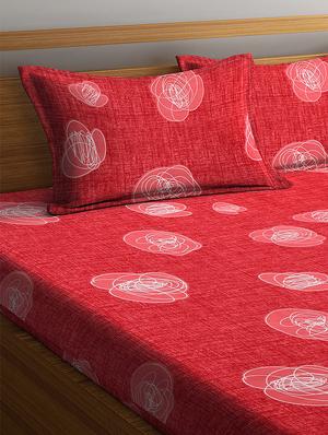 microfiber double bed sheet with two pillow cover - 17333802 - Standard Image - 3