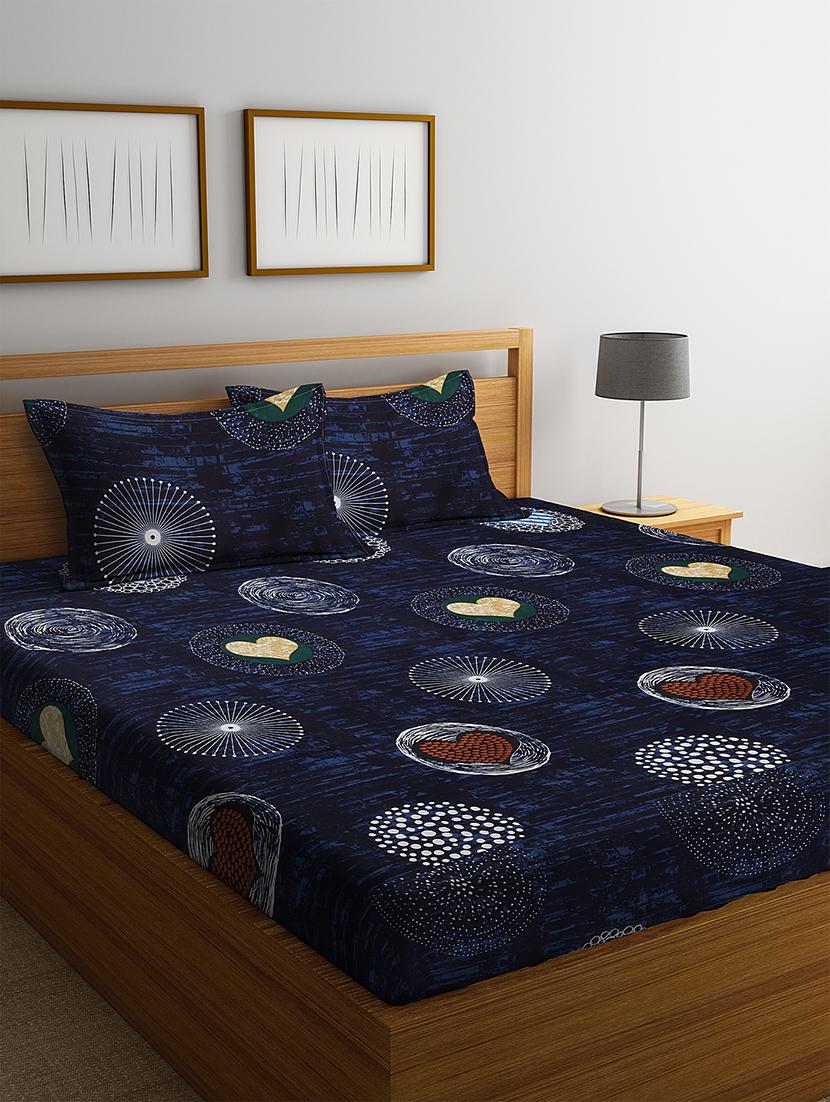 microfiber double bed sheet with two pillow cover - 17333803 - Zoom Image - 1