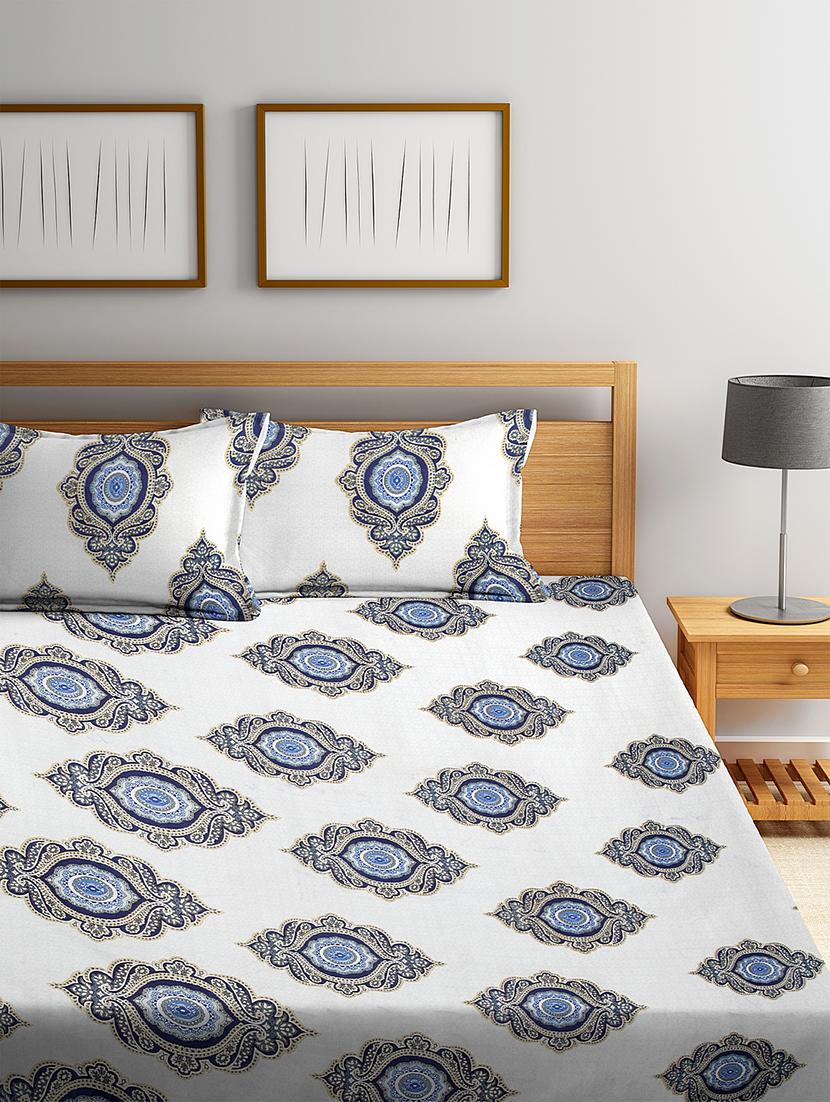 microfiber double bed sheet with two pillow cover - 17333808 - Zoom Image - 2