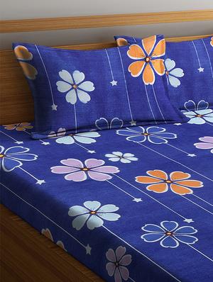 microfiber double bed sheet with two pillow cover - 17333812 - Standard Image - 3