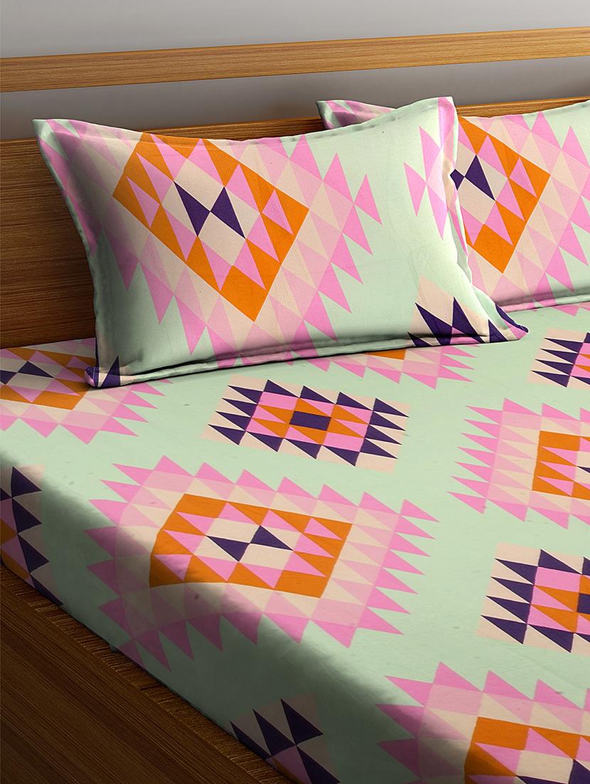 microfiber double bed sheet with two pillow cover - 17333815 - Zoom Image - 3