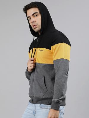 multi color block cut & sew fleece sweatshirt - 17333824 - Standard Image - 2